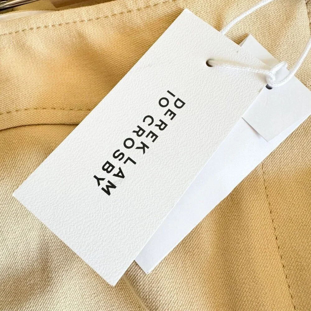 Derek Lam 10 Crosby  Light Boiege Cropped Khaki Pants 20 - Picture 10 of 10